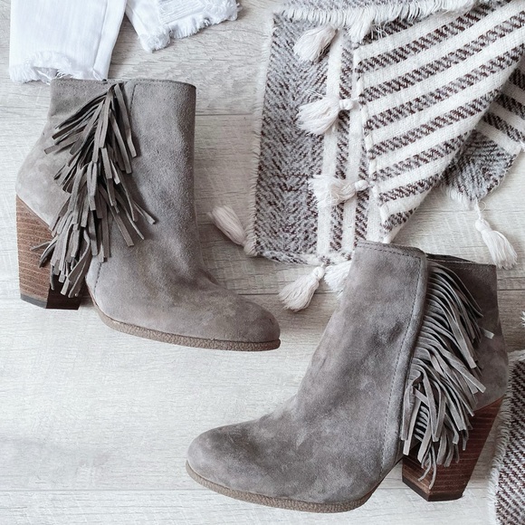 Vince Camuto Haydee fringe suede ankle boots - Picture 12 of 12